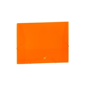 PASTA ELÁSTICO C/ ABA OFÍCIO COLOR INTENSE LARANJA YES