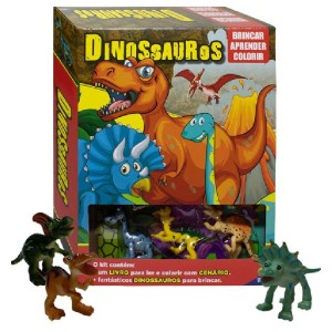 BRINCAR APRENDER COLORIR DINOSSAUROS ED TODOLIVRO