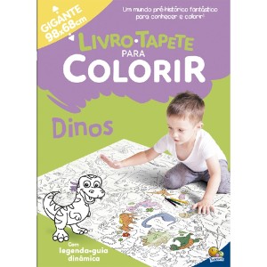 LIVRO TAPETE PARA COLORIR DINOS TODOLIVRO
