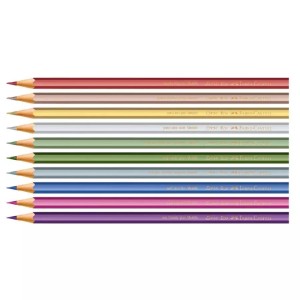 ECOLÁPIS DE COR METALLIC 10 CORES FABER-CASTELL