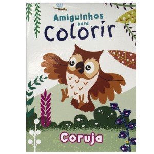 AMIGUINHOS PARA COLORIR CORUJA TODOLIVRO