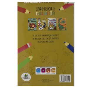 LIVRO-BLOCO DE COLORIR ANIMAIS DE FAZENDA TODOLIVRO