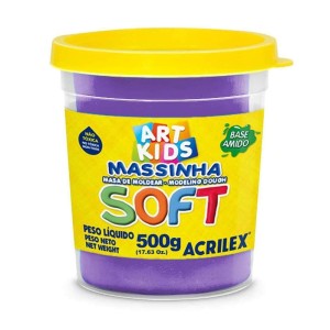 MASSINHA DE MODELAR SOFT 500G VIOLETA ACRILEX