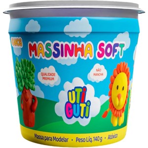 MASSINHA DE MODELAR SOFT 140G VERDE CLARO UTI GUTI
