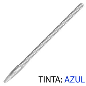 CANETA ESFEROGRÁFICA SPIRO GEM 0,7MM PRATA CIS