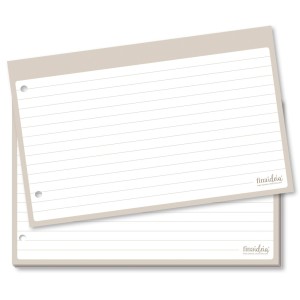 FICHAS PAUTADAS 5X4 - 48 UNID. NUDE FINA IDEIA