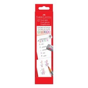 ECOLAPIS GRAPHICOLOR VERMELHO 12 UNIDS FABER-CASTELL
