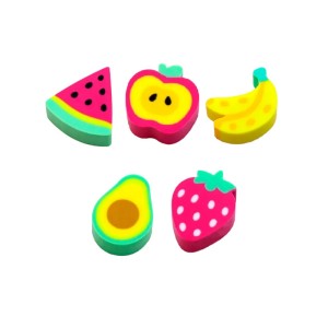 BORRACHA FANTASIA MINI FRUTAS 20 UNID CIS