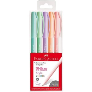 CANETA TRILUX STYLE COLORS 5 UNIDS FABER-CASTEL