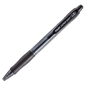 CANETA SUPER GRIP RETRÁTIL 1.6 PRETO PILOT