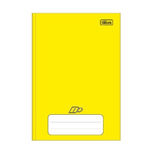 CADERNO BROCHURA CAPA DURA 1/4 AMARELO 48 FLS  D+  TILIBRA