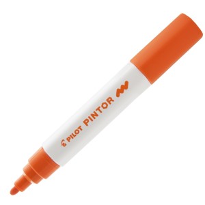 CANETA MARCADOR PILOT PINTOR MEDIA 1.4MM CRIATIVAS LARANJA