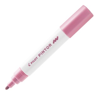 CANETA MARCADOR PILOT PINTOR MEDIA 1.4MM METÁLICO ROSA