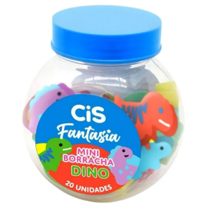 BORRACHA FANTASIA MINI DINO C/20 CIS