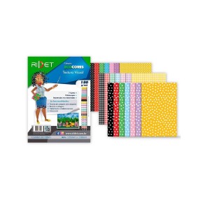 BLOCO ECOCORES TEXTURA VISUAL 23X32 180G 36 FLS RIDET