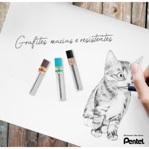 GRAFITE 0.9 HB HI POLYMER SUPER 12 MINAS PENTEL