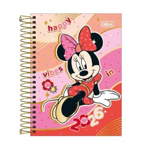 AGENDA ESPIRAL DIÁRIA MINNIE TILIBRA