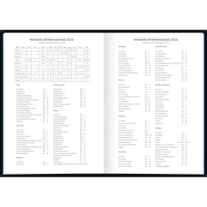 AGENDA COSTURADA DIÁRIA SPICE PRETO M6 TILIBRA