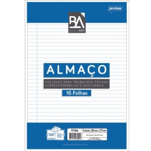 BLOCO DE ALMAÇO PAUTADO 16 FOLHAS JANDAIA