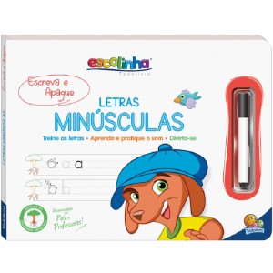 ESCOLINHA ESCREVA E APAGUE LETRAS MINÚSCULAS TODOLIVRO