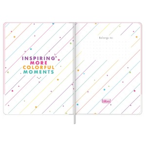 CADERNO SEM PAUTA COST CD FITTO HAPPY 90G 80 FLS M TILIBRA