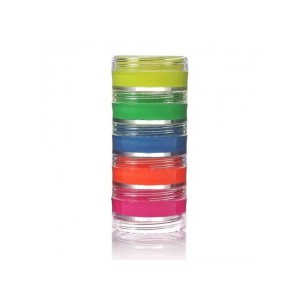 TINTA CREMOSA MAQUIAGEM ARTÍSTICA C/ 5 CORES NEON COLORMAKE