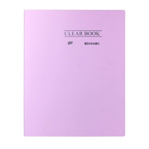 PASTA CATÁLOGO 40 FLS A4 CLEAR BOOK LILÁS PASTEL - YES