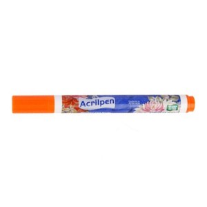 CANETA ACRILPEN PARA TECIDO LARANJA 517 ACRILEX