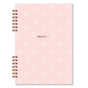 PLANNER COMPACTO MENSAL MARGARIDAS FINA IDEIA