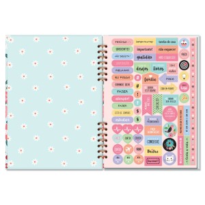 PLANNER COMPACTO MENSAL BORBOLETAS FINA IDEIA