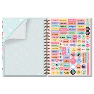 CADERNO COLEGIAL 10 MATÉRIAS BORBOLETAS FINA IDEIA