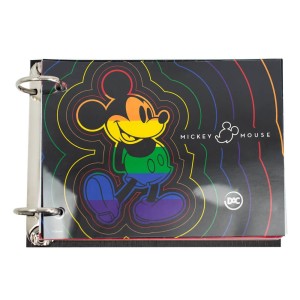 MINI CADERNO ARGOLADO COM 80 FICHAS MICKEY MOUSE DAC