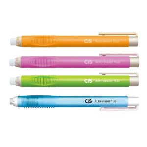 CANETA BORRACHA AUTOERASER FLUO CIS