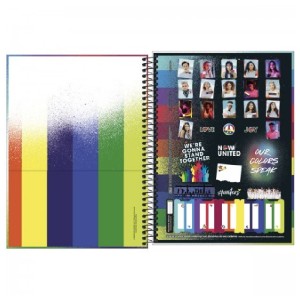 CADERNO ESPIRAL CD UNIVERSITÁRIO 1M NOW UNITED 80F TILIBRA