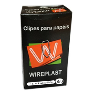 CLIPS PARA PAPEL 8/0 137 UNIDADES WIREPLAST