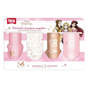 MARCA PÁGINA MAGNÉTICO PRINCESAS CART C/4 TRIS