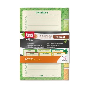 NOTAS AUTOADESIVAS HOLIC LIST TROP 72 FLS TRIS