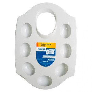 PALETA GODÊ PEQUENA 7 CAVIDADES TIGRE