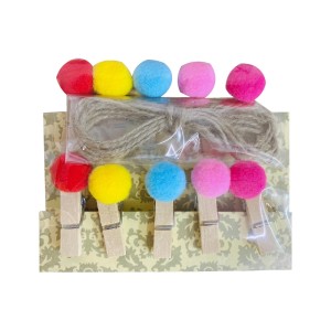 MINI PREGADOR MDF 10PCS COLORIDO