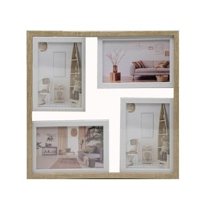 PORTA RETRATO 4 FOTOS 10X15CM MDF