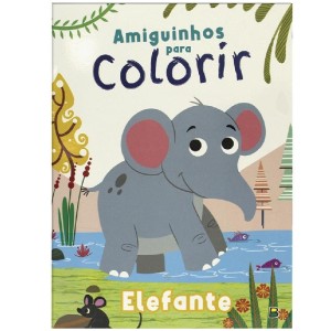 AMIGUINHOS PARA COLORIR ELEFANTE TODOLIVRO