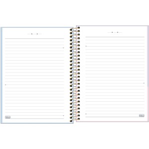 CADERNO ESPIRAL CAPA PLAST COLEGIAL 1M HAPPY AZ 80F TILIBRA