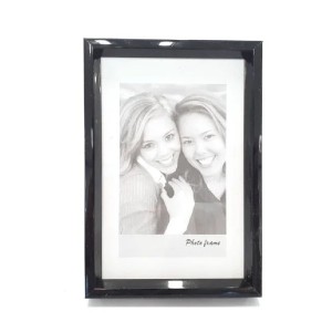 PORTA RETRATO PRETO 13X18CM PLÁSTICO
