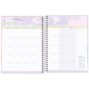 PLANNER ESPIRAL GOOD VIBES M7 TILIBRA