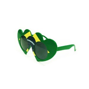 ÓCULOS PLÁSTICO CORAÇÃO BRASIL