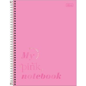 CADERNO ESPIRAL CD UNIVERSITÁRIO 10M LOVE PINK 160F TILIBRA