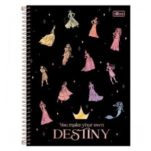 CADERNO ESPIRAL CD UNIV 1M PRINCESA 80 FLS TILIBRA