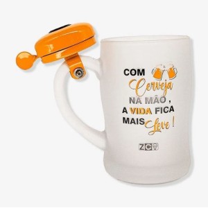 CANECA COM CAMPAINHA A VIDA FICA MAIS LEVE – ZONACRIATIVA