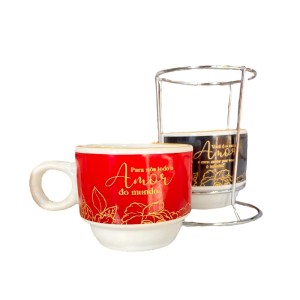 KIT XICARAS COM 2 PEÇAS TODO O AMOR ZONA CRIATIVA