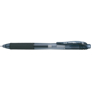 CANETA RETRÁTIL ENERGEL-X 0.5 PRETO PENTEL